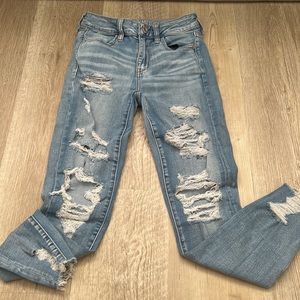 American eagle ripped jeans